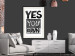 Wall Poster Yes you can - black and white composition with texts on a patterned background 116365 additionalThumb 22