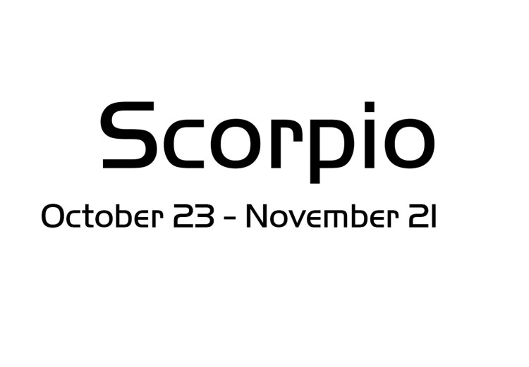 Wall Poster Scorpio - simple black and white composition with zodiac sign and text 117065 additionalImage 8