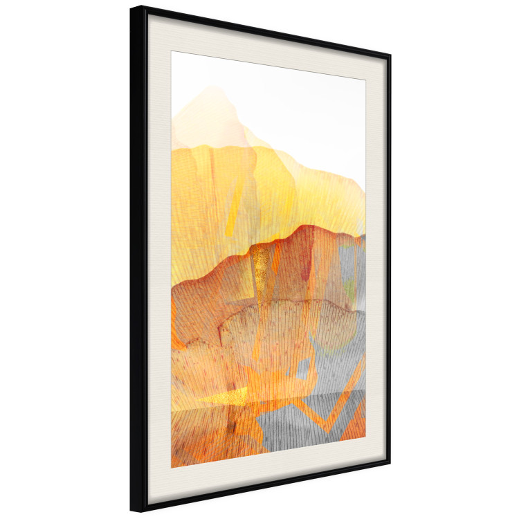 Wall Poster Noble Stone - colorful abstraction with predominance of orange 117765 additionalImage 14