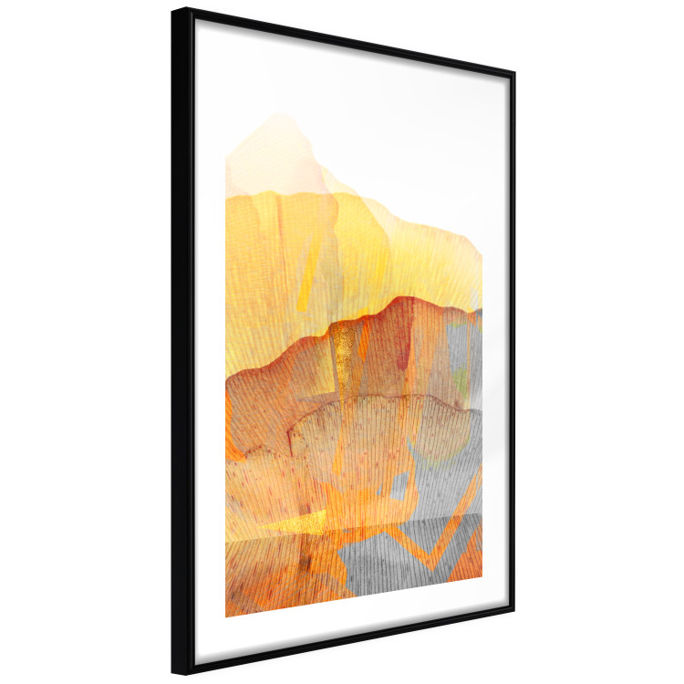 Wall Poster Noble Stone - colorful abstraction with predominance of orange 117765 additionalImage 13