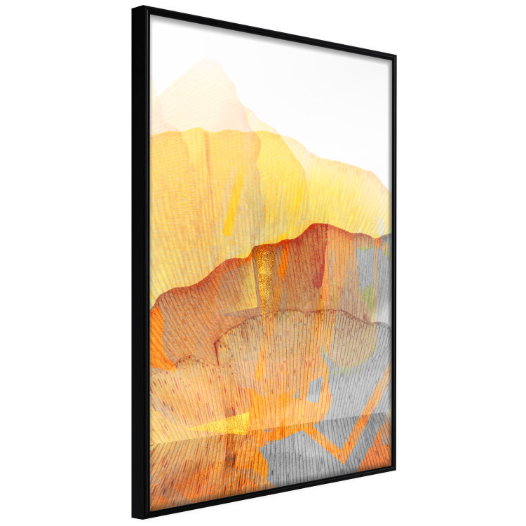 Wall Poster Noble Stone - colorful abstraction with predominance of orange 117765 additionalImage 11