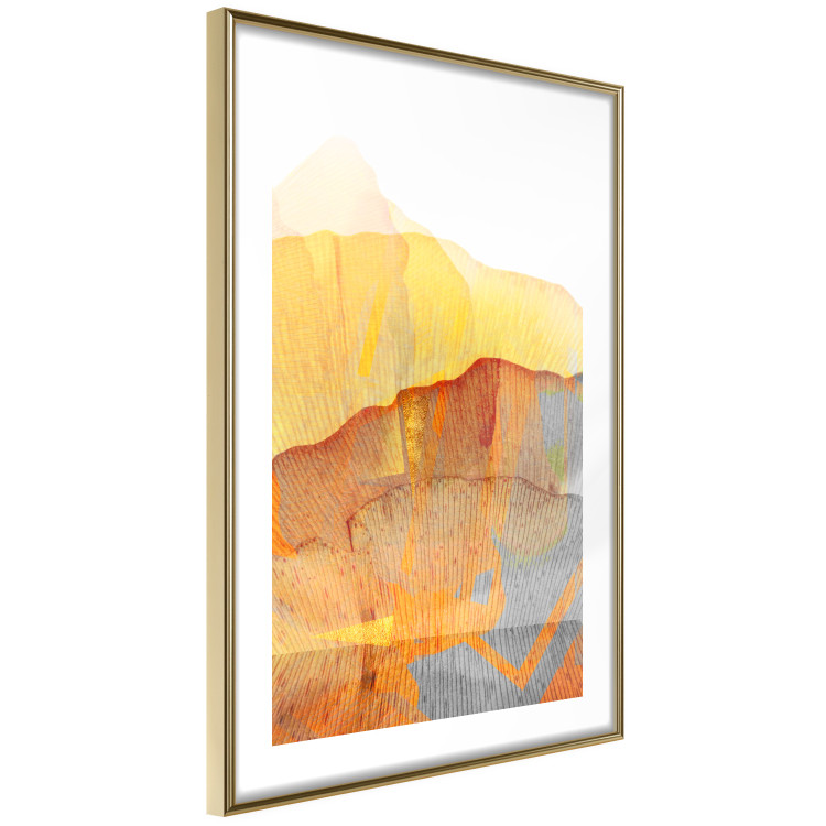 Wall Poster Noble Stone - colorful abstraction with predominance of orange 117765 additionalImage 10