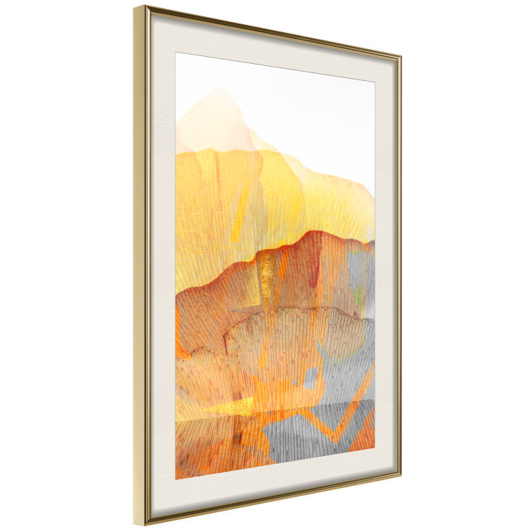 Wall Poster Noble Stone - colorful abstraction with predominance of orange 117765 additionalImage 6