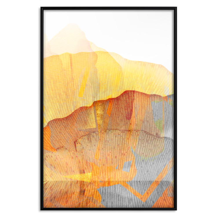 Wall Poster Noble Stone - colorful abstraction with predominance of orange 117765 additionalImage 24
