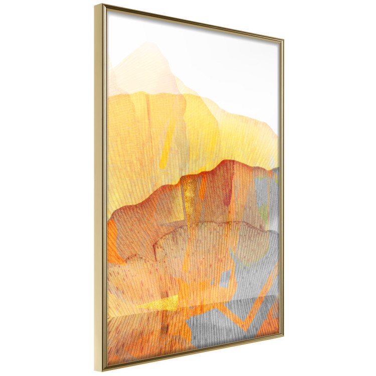 Wall Poster Noble Stone - colorful abstraction with predominance of orange 117765 additionalImage 10