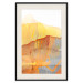 Wall Poster Noble Stone - colorful abstraction with predominance of orange 117765 additionalThumb 18