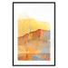 Wall Poster Noble Stone - colorful abstraction with predominance of orange 117765 additionalThumb 17