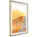 Wall Poster Noble Stone - colorful abstraction with predominance of orange 117765 additionalThumb 6