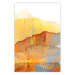 Wall Poster Noble Stone - colorful abstraction with predominance of orange 117765