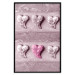 Poster Faces of Love - fully pink composition with shiny hearts 118265 additionalThumb 18
