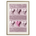 Poster Faces of Love - fully pink composition with shiny hearts 118265 additionalThumb 19
