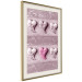Poster Faces of Love - fully pink composition with shiny hearts 118265 additionalThumb 2