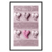 Poster Faces of Love - fully pink composition with shiny hearts 118265 additionalThumb 15