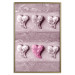 Poster Faces of Love - fully pink composition with shiny hearts 118265 additionalThumb 20