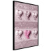 Poster Faces of Love - fully pink composition with shiny hearts 118265 additionalThumb 11