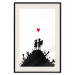Poster Battlefield - black and white composition with a pair of children and a heart-shaped balloon 118765 additionalThumb 18