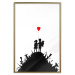 Poster Battlefield - black and white composition with a pair of children and a heart-shaped balloon 118765 additionalThumb 20