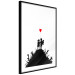 Poster Battlefield - black and white composition with a pair of children and a heart-shaped balloon 118765 additionalThumb 11
