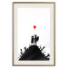 Poster Battlefield - black and white composition with a pair of children and a heart-shaped balloon 118765 additionalThumb 19