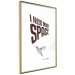 Poster I Need More Space - English text with a bird motif on a white background 122865 additionalThumb 8