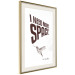 Poster I Need More Space - English text with a bird motif on a white background 122865 additionalThumb 2