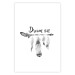 Wall Poster Dream On - black English text above feathers hanging on an arrow 123365 additionalThumb 19