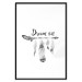 Wall Poster Dream On - black English text above feathers hanging on an arrow 123365 additionalThumb 17