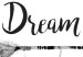 Wall Poster Dream On - black English text above feathers hanging on an arrow 123365 additionalThumb 9