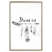Wall Poster Dream On - black English text above feathers hanging on an arrow 123365 additionalThumb 20