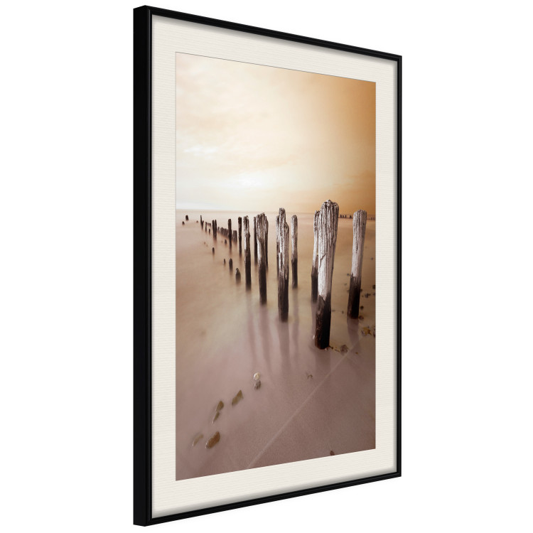 Wall Poster Autumnal Ebb - beach and sea landscape against sunset backdrop 123765 additionalImage 3