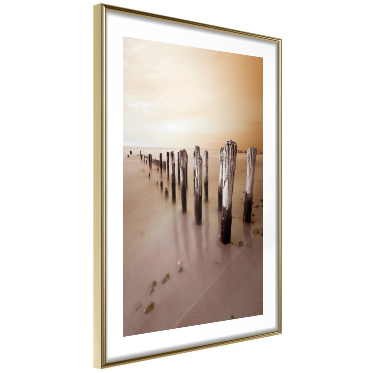 Wall Poster Autumnal Ebb - beach and sea landscape against sunset backdrop 123765 additionalImage 6