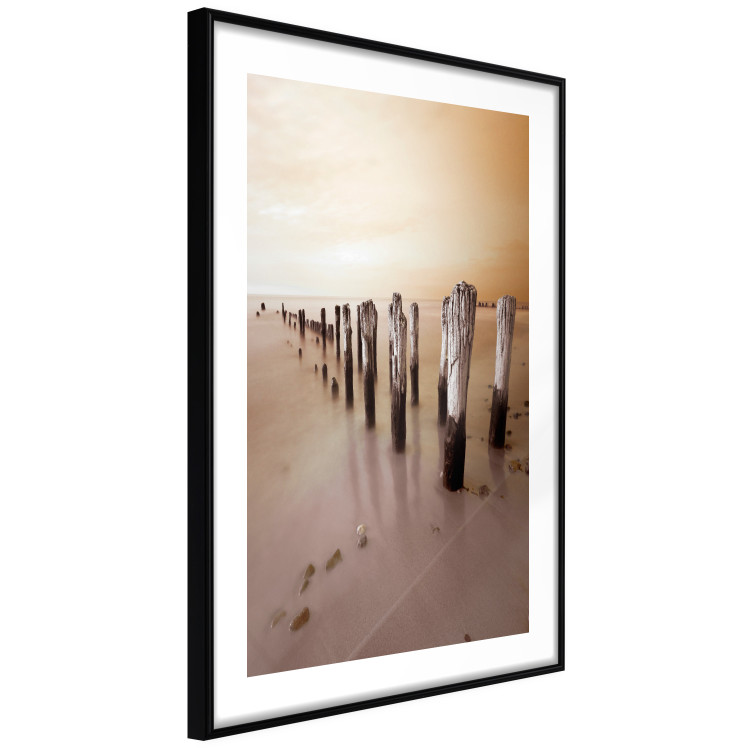 Wall Poster Autumnal Ebb - beach and sea landscape against sunset backdrop 123765 additionalImage 13