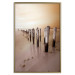Wall Poster Autumnal Ebb - beach and sea landscape against sunset backdrop 123765 additionalThumb 16