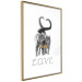 Poster Fluffy Love - gray cats and English text on a white background 125265 additionalThumb 6