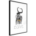 Poster Fluffy Love - gray cats and English text on a white background 125265 additionalThumb 10