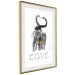 Poster Fluffy Love - gray cats and English text on a white background 125265 additionalThumb 2
