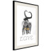 Poster Fluffy Love - gray cats and English text on a white background 125265 additionalThumb 3
