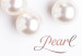 Poster Pearl - white and red pearls with English text on a light background 125865 additionalThumb 11