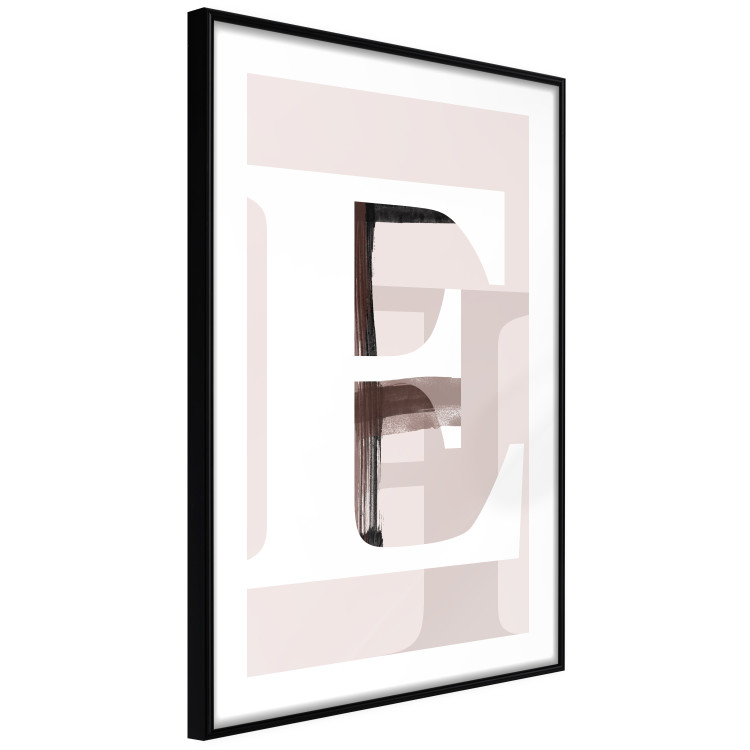 Poster Letter E - white alphabet letter on abstract pastel background 127865 additionalImage 12