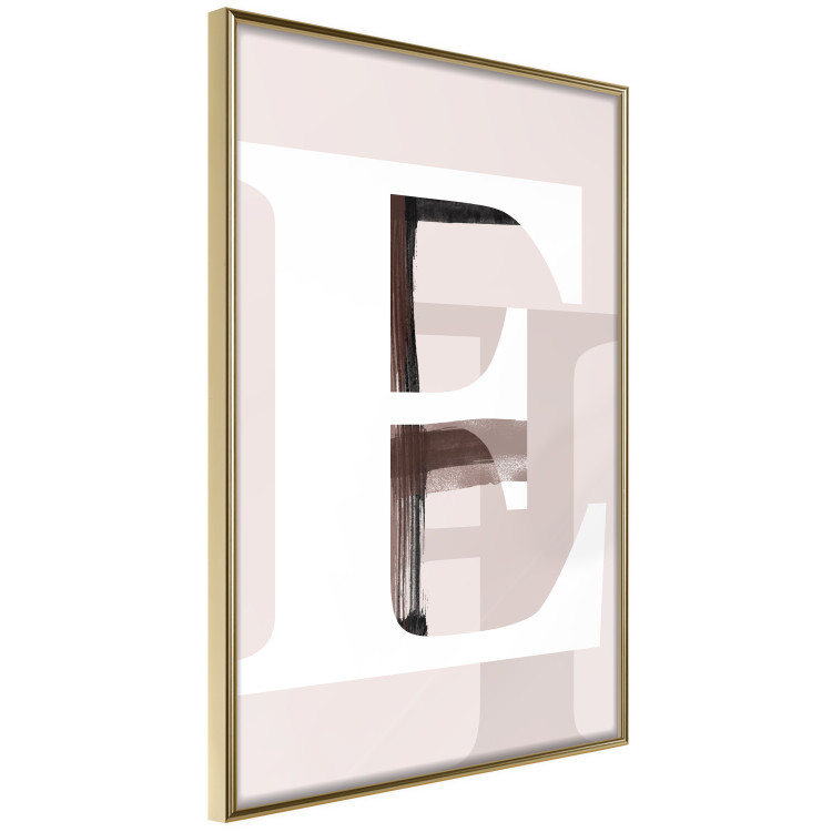 Poster Letter E - white alphabet letter on abstract pastel background 127865 additionalImage 11