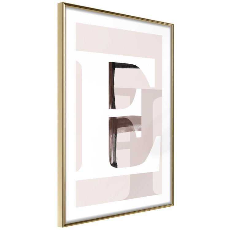 Poster Letter E - white alphabet letter on abstract pastel background 127865 additionalImage 9