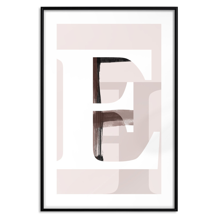 Poster Letter E - white alphabet letter on abstract pastel background 127865 additionalImage 15