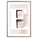 Poster Letter E - white alphabet letter on abstract pastel background 127865 additionalThumb 14
