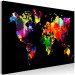 Canvas Print Children of the World (1-part) wide - abstract colorful continents 128065 additionalThumb 2