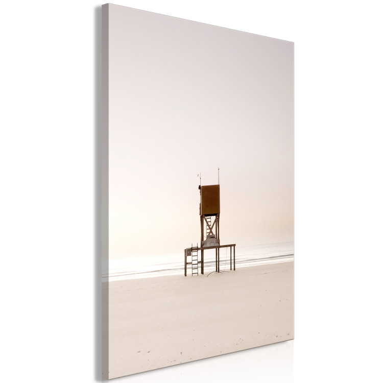 Canvas Print Dawn on the beach - Seaside landscape on the beach with the sea in the distance 129465 additionalImage 2