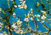 Canvas Blooming Almond Tree (1-piece) Narrow - branches with white flowers 129865 additionalThumb 4