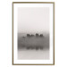 Poster Island of Mists - black and white lakeside landscape with mist-covered island 130265 additionalThumb 16