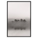 Poster Island of Mists - black and white lakeside landscape with mist-covered island 130265 additionalThumb 18