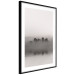 Poster Island of Mists - black and white lakeside landscape with mist-covered island 130265 additionalThumb 8