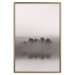 Poster Island of Mists - black and white lakeside landscape with mist-covered island 130265 additionalThumb 21